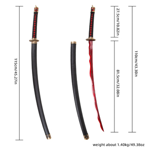 <span class=keywords><strong>Katana</strong></span> artisanal en <span class=keywords><strong>acier</strong></span> au carbone de 115 cm avec finitions en cuivre, épée décorative, accessoire de cosplay - Product Image 6