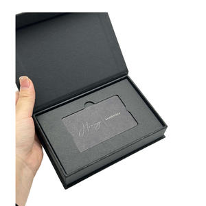 Embalaje <span class=keywords><strong>de</strong></span> cartón personalizado Cierre <span class=keywords><strong>de</strong></span> imán negro Tarjeta VIP Caja <span class=keywords><strong>de</strong></span> regalo Logotipo <span class=keywords><strong>de</strong></span> lámina dorada <span class=keywords><strong>Cajas</strong></span> para tarjetas <span class=keywords><strong>de</strong></span> crédito - Product Image 1