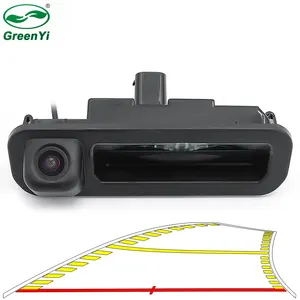 Greenyi câmera de porta-malas de carro, para ford focus hatchback sedan focus 2 focus 3, novo dinâmico, câmera de visão traseira trajectoria