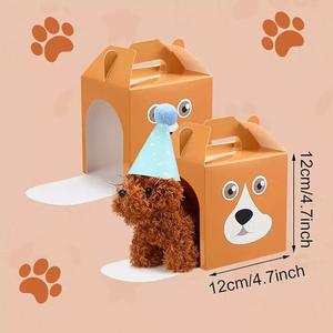 Boîte de maison pour rongeurs pliable en carton ondulé ventilé Découpes de flux d'air Petits animaux de compagnie - Product Image 3