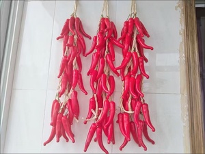 Decorazioni Natalizie da Appendere: Fiori e Verdure Artificiali a Forma <span class=keywords><strong>di</strong></span> Peperoncino Piccante Realistico per la Casa - Vendita all'Ingrosso - Product Image 6
