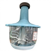 Hache-légumes manuel en acier inoxydable écologique et sûr de 1,5 L, trancheuse de cuisine portable, matériau en plastique PP
