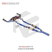 ING Factory Direct Titanium Valvetronic Cat-Back Exhaust for Infiniti Q50 Q60 3.0T 3.7L 60mm High-Flow Tuning Supplier