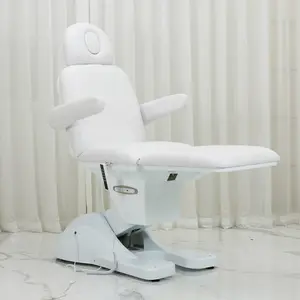 Cama de masaje personalizada de lujo profesional cosmético belleza facial pestañas salón Silla 3 motor eléctrico mesa de masaje cama