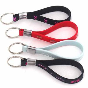 Porte-clés en silicone personnalisés avec logos imprimés, accessoires durables et décoratifs pour le sport et l'extérieur - Product Image 1