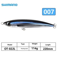 SHIMANO Japon Pingzheng Pencil 22cm 114g Pêche en mer Flottant Eau Luya Appât artificiel dur Hameçons Appât de pêche