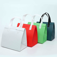 Sac Isotherme Personnalisé et Réutilisable en PP Non-Tissé de Qualité Alimentaire, avec Longues Poignées, pour Voiture, Glace Fraîche, Déjeuner, Nourriture pour Animaux et Stockage de Sucre