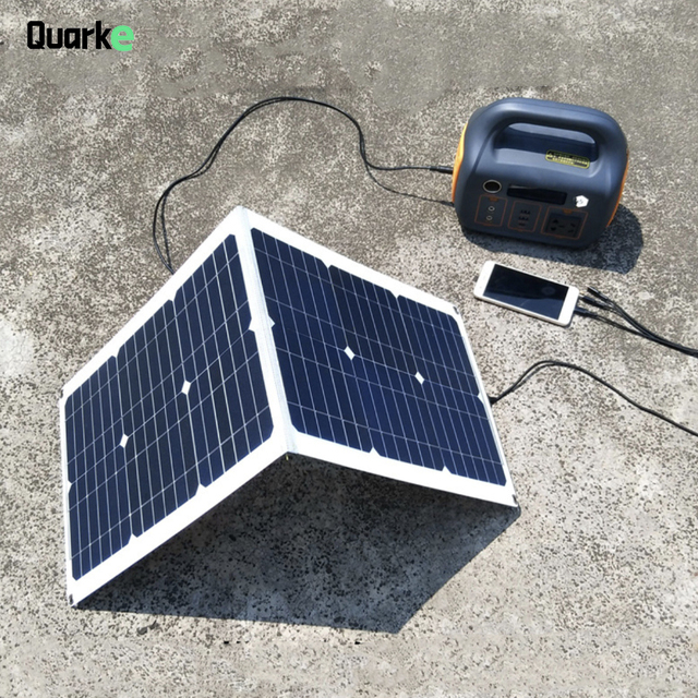Factory Directly Supply 50W Portable Foldable Solar Panel With 5V USB 18V DC Output for Charge Mobile Phone and Power Bank