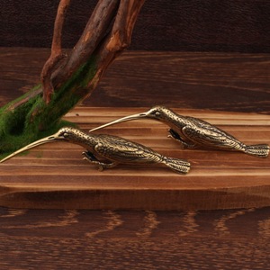 Escultura de Pájaro Cuervo en Latón, Figura Animal, Decoración de Mesa, Adorno para el Hogar, Artesanía en Cobre - Product Image 3
