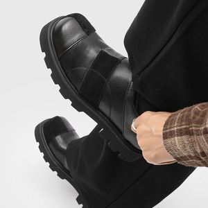 Mocassins à semelle épaisse sur mesure, brodés, pour chaussures à plateforme, chaussures décontractées Derby haut de gamme - Product Image 3
