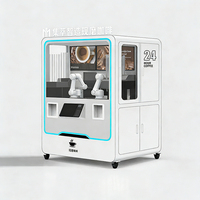 Máquina Expendedora de Café Robótica Totalmente Automatizada e Inteligente con Brazo Colaborativo de 6 Ejes para Café Recién Molido en Centros Comerciales