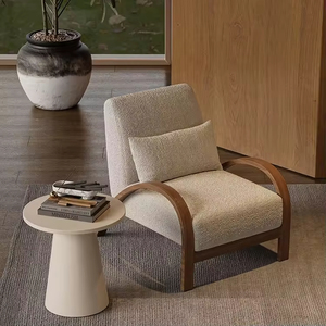 Sillón Reclinable Individual de Estilo Moderno Vintage, Diseño Nórdico Minimalista de Alta Gama para Apartamentos Pequeños, Sala de Estar u Hotel - Product Image 3