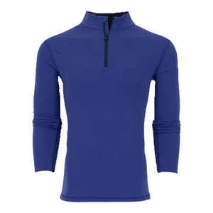 Sudadera personalizada con cremallera de cuarto para hombre, sudadera informal de color sólido, diseño de cuello simulado para ropa de estilo callejero al por mayor - Product Image 1