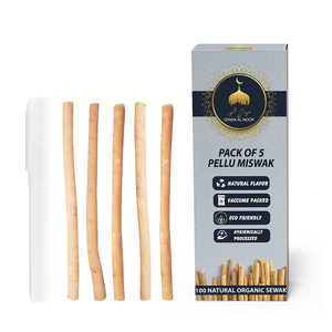 Palitos de Miswak de Alta Calidad, 100% Naturales, Orgánicos, Biodegradables, Paquete de 5 - Product Image 1