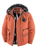 Nouvelle arrivée hiver transfrontalière : Doudoune matelassée premium en polyester pour homme avec capuche amovible, extra-épaisse, style streetwear