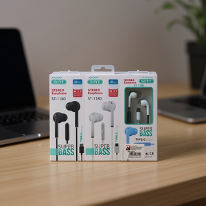 Soyt Stereo Earphone St-1180 Type-C Super Bass With Mic For Mobile Phone - Product Image 3