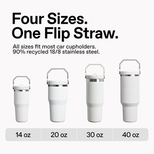 Custom Logo 20oz 30oz 304 Stainless Steel Double Wall Vacuum Tumbler Handle for Leakproof Travel 6-12 Hours Thermal - Product Image 3