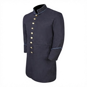 Costume de frak steampunk gothique victorien pour homme, sans doublure, manches longues, tenue de fête d'Halloween - Product Image 1