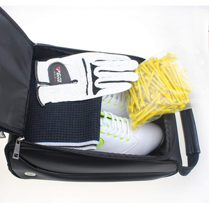 Vente chaude Étanche Golf Porte-Chaussures Sac Multifonctionnel Voyage Chaussures Sac De Rangement Portable Antipoussière En Cuir PU Sneaker Sac - Product Image 5