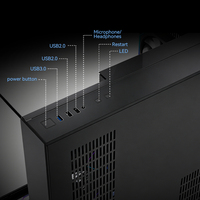 Boîtier PC Gamer Zeromaster Mid Tower Micro ATX en Alliage d'Aluminium, Design Panoramique Verre Trempé RGB, 7 Ventilateurs, AIO 360mm