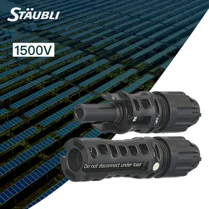 [LONGI JA solar ] Staubli MC4 태양 전지 패널 커넥터 IP68 2.5mm 4mm 6mm 10mm 플라스틱 케이블 커넥터