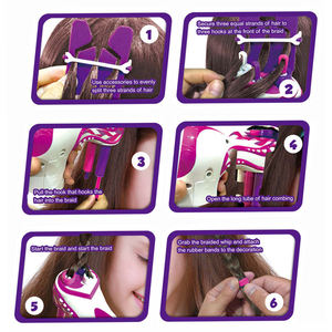 Máquina Portátil para Trenzar Cabello de 3 Hilos, Kit de Trenzado, Juguetes de Plástico para el Cuidado del Bebé, Recuerdos de Fiesta, Artículos para el Día de San Valentín - Product Image 3