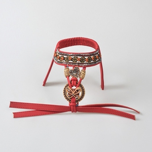 Empeignes de chaussures d'été et d'automne à la mode, style bohème, ornées de strass, faites à la main, partie supérieure des sandales - Product Image 3