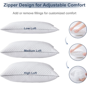 Toptan Konforlu Uyku Otel Yatağı %100 Polyester Yastık Hipoalerjenik Jel Yastık - Product Image 2