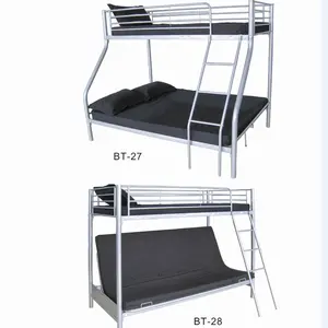 三人卧铺双层床-双人床底座和单人