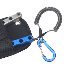 業務用DXツール 耐久性アルミ製 カヤック フィッシング 海水対応 ペスカプライヤー はさみ 20cmコイルランヤード 黒色シース付き - Product Image 2