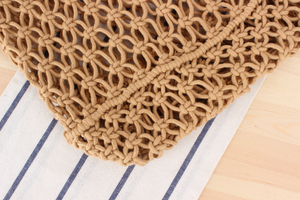 Bolso de mano de malla de algodón con borlas de ganchillo, nuevo y moderno, para mujer, ideal para la playa y vacaciones, venta al por mayor. - Product Image 5