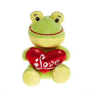 Peluche de Pato Amarillo Personalizado para el Día de San Valentín con Corazón Rojo Relleno de Algodón PP - Product Image 3