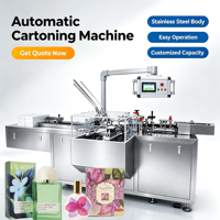 Machine d'emballage automatique haute vitesse pour flacons de parfum, machine d'emballage de flacons de parfum en boîte