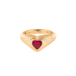 <span class=keywords><strong>Bague</strong></span> en argent sterling 925 plaqué or <span class=keywords><strong>vermeil</strong></span> vintage élégante avec <span class=keywords><strong>grenat</strong></span> et diamant en forme de cœur - Product Image 4