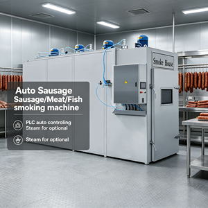 Four de <span class=keywords><strong>fumage</strong></span> automatique industriel et commercial pour viande de poisson et saucisses - Prix - Product Image 2