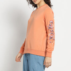 Sudaderas de lana con cuello redondo para mujer de invierno de alta calidad-Ajuste regular Transpirable Colores personalizables y diseño frontal de logotipo - Product Image 3