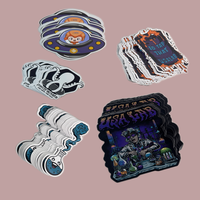 Nouveaux autocollants vinyle mats et brillants imperméables pour skateboard, style anime, pour bricolage, découpe personnalisée, artisanat de bougies