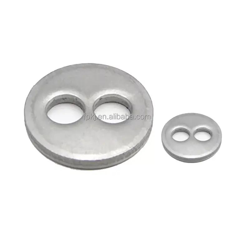 JB /ZQ 4349 custom flat two holes washers round double hole spacer washer Double holes circlip for shaft