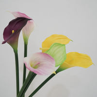 Realistische Künstliche Blumen Latex Künstliche Calla-Lilie 66cm Naturgetreue Calla-Lilie Kunstblume für Hochzeitsdekoration
