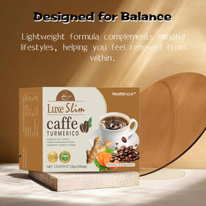 Vente en gros de café fin à saveur personnalisée Mélange cérémoniel en poudre Café instantané de curcuma avec extrait de gingembre Produits de soins sains - Product Image 5