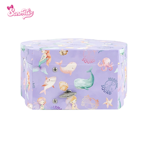 Caja de Música Giratoria Ecológica de Papel, Hecha a Mano, con Espejo Incorporado, Melodía Personalizable, para Recuerdos de Fiesta de Cumpleaños Infantiles, Venta al Por Mayor - Product Image 3