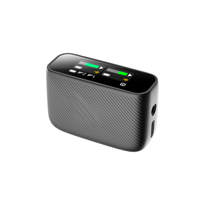 Microphone Lavalier <span class=keywords><strong>sans</strong></span> fil à réduction intelligente du bruit avec écran tactile 250m longue distance BT <span class=keywords><strong>musique</strong></span> jouer longue durée de vie de la batterie - Product Image 4