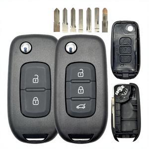 Coque de clé de voiture à 3 boutons en ABS noir de remplacement pour Logan Duster Stepway Megane Sandero Kadjar Captur - Product Image 2