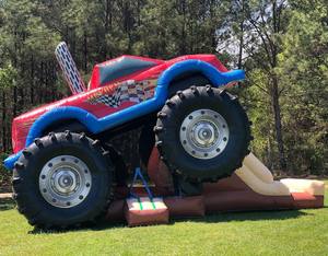 Aufblasbare Hüpfburg Rutsche Hüpfhaus Monster Truck Hüpfburg-Kombi Kommerzielles Sprungkissen Springburg zum Verkauf - Product Image 5