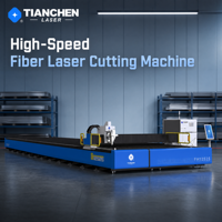 Machine à découpe laser à fibre Tianchen FM12525 avec commande Cypcut et rail de guidage HIWIN pour la découpe de tôles, prend en charge les formats DWG/DXF/PLT