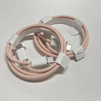 Câble USB-C en nylon 60W sur mesure, en cuivre pur, 6A, blindage tressé, chargeur pour iPhone 15 ProMax et appareil photo 20W Type-C