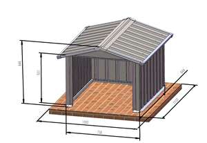 <span class=keywords><strong>Abri</strong></span> pour tondeuse à gazon en métal, petit <span class=keywords><strong>abri</strong></span> <span class=keywords><strong>de</strong></span> <span class=keywords><strong>jardin</strong></span> en métal, niche pour chien - Product Image 5