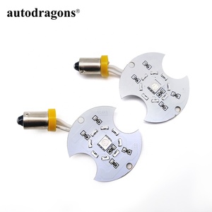 Anti parpadeo AC 6.3V 194 T10 # 555 Ba9s # 44 Discos LED Ajustables de Doble Cara, Blanco Frío y Ámbar, 13 LED, para Pinball JET/POP BUMPER - Product Image 1