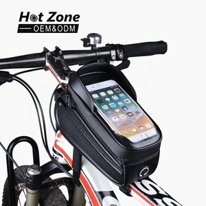 Su Geçirmez Dokunmatik Ekranlı Bisiklet Telefon Çantası Bisiklet Sürüşü Açık Hava Bisiklet Ön Üst Çerçeve Boru Çantası - Product Image 1