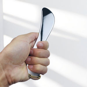 304 paslanmaz çelik büyük s-şekilli kas kazıyıcı vücut Gua Sha aracı yüz kazıma masaj kurulu için yüksek kalite Metal <span class=keywords><strong>Guasha</strong></span> - Product Image 6